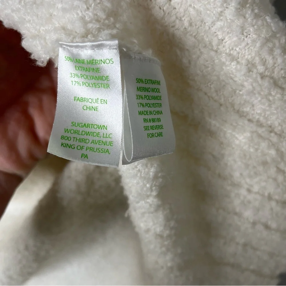 Lilly Pulitzer Zani Cardigan Cream Size Small Cozy Textured Chenille  007011 - Picture 6 of 7